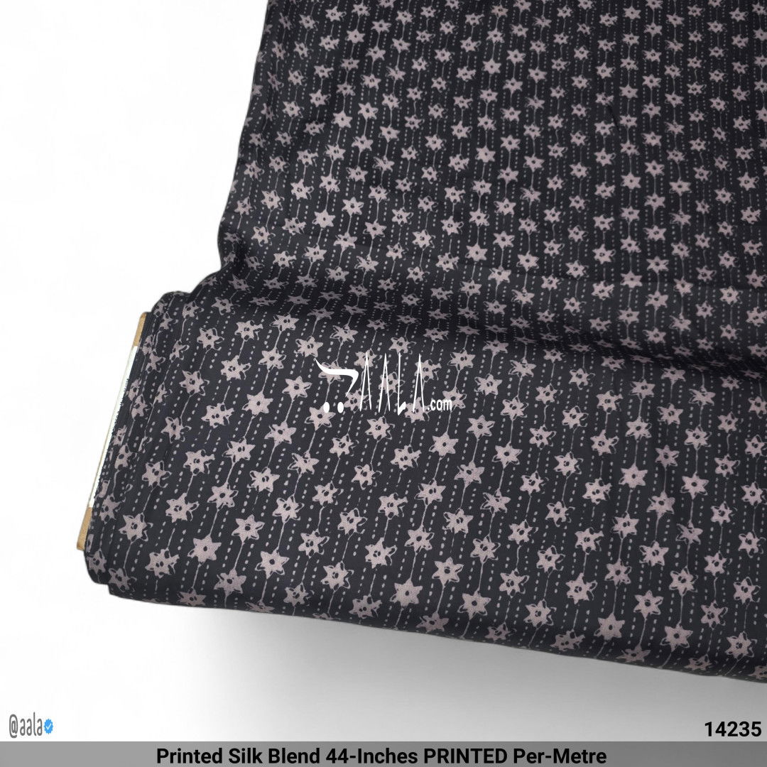 Printed Silk Blend 44-Inches PRINTED Per-Metre #14235