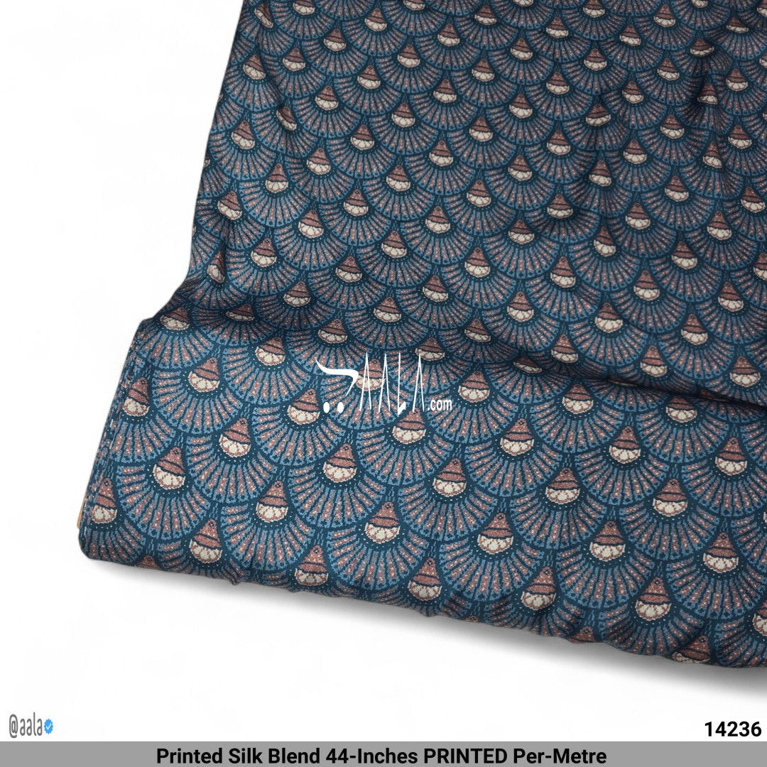 Printed Silk Blend 44-Inches PRINTED Per-Metre #14236