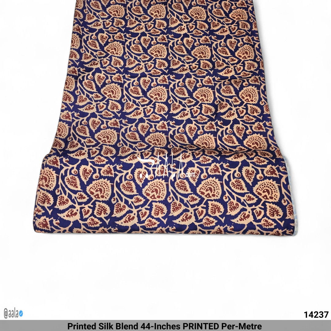 Printed Silk Blend 44-Inches PRINTED Per-Metre #14237