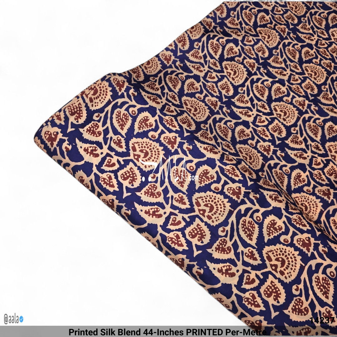Printed Silk Blend 44-Inches PRINTED Per-Metre #14237