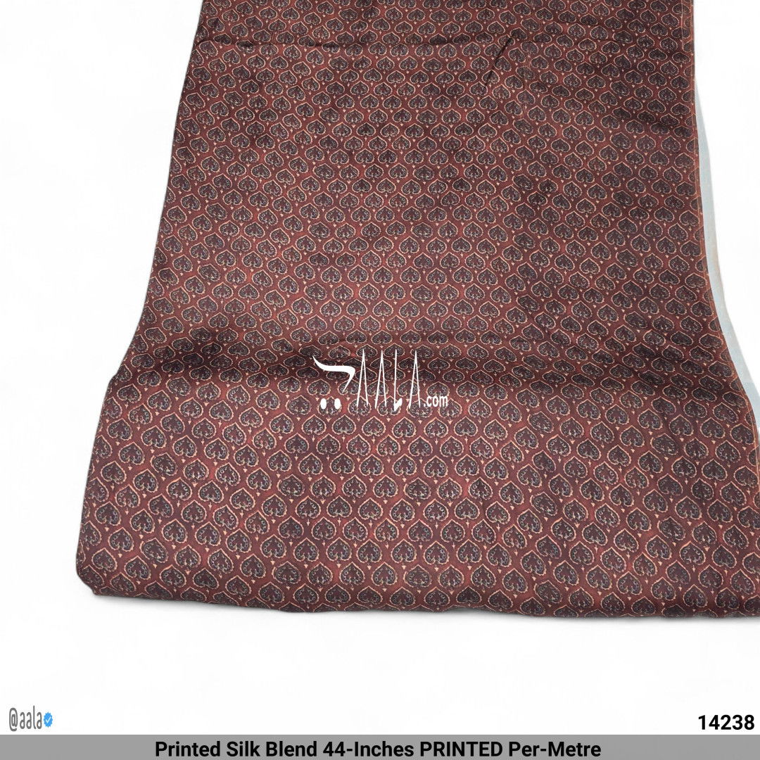 Printed Silk Blend 44-Inches PRINTED Per-Metre #14238