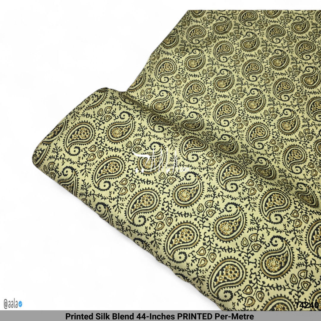 Printed Silk Blend 44-Inches PRINTED Per-Metre #14240