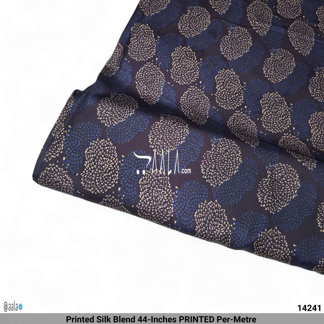 Printed Silk Blend 44-Inches PRINTED Per-Metre #14241