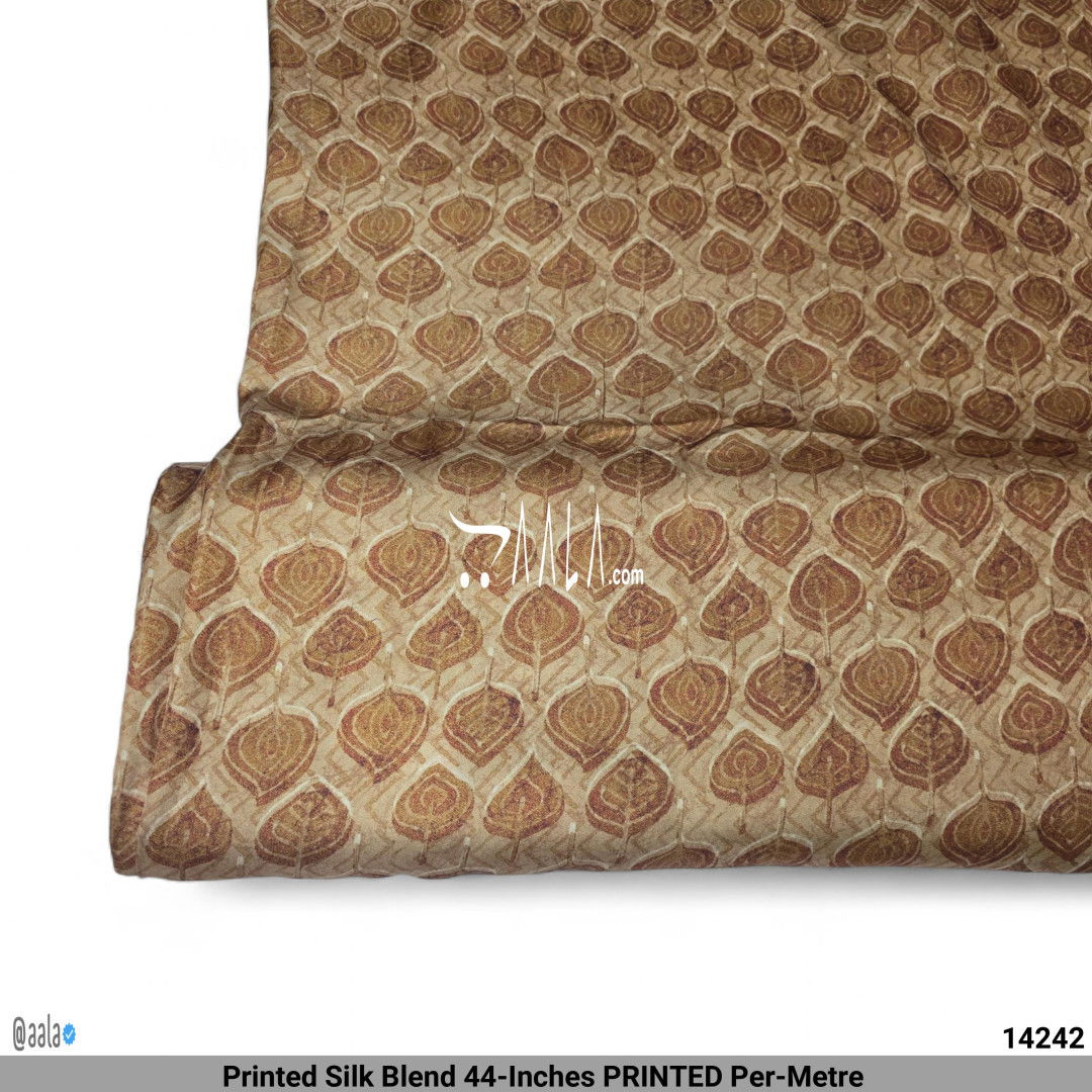Printed Silk Blend 44-Inches PRINTED Per-Metre #14242