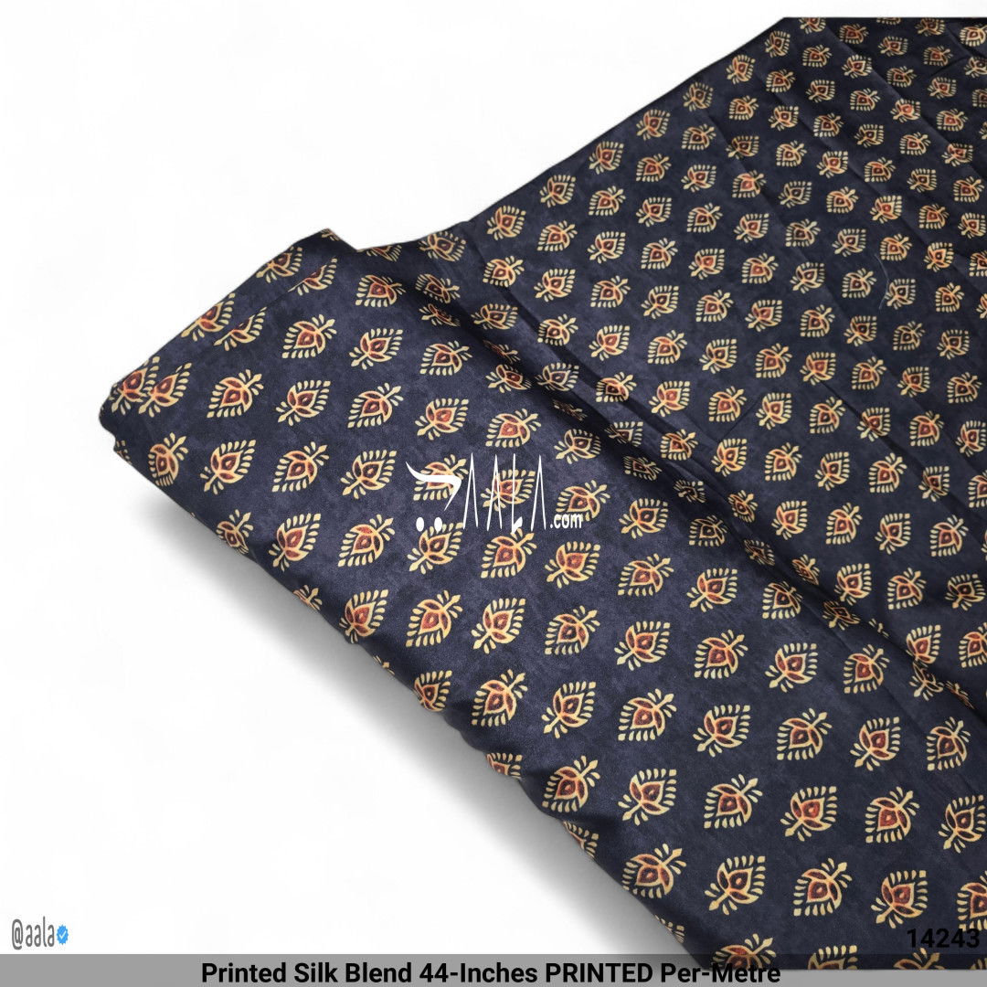 Printed Silk Blend 44-Inches PRINTED Per-Metre #14243