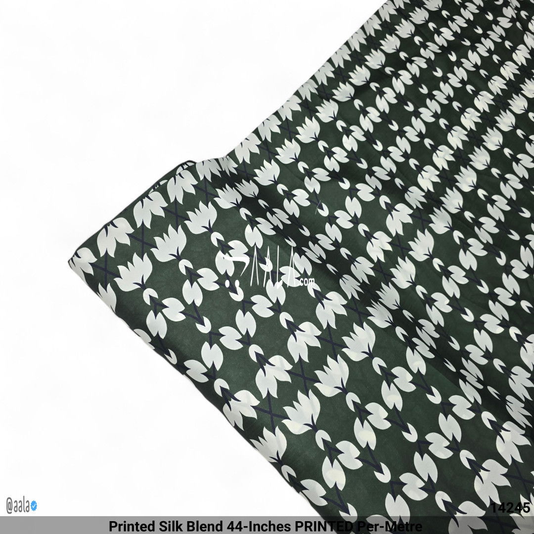 Printed Silk Blend 44-Inches PRINTED Per-Metre #14245