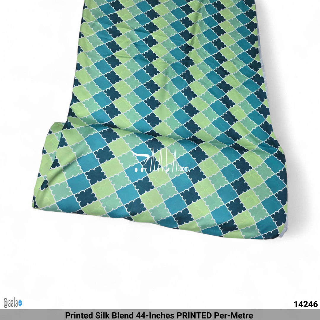 Printed Silk Blend 44-Inches PRINTED Per-Metre #14246