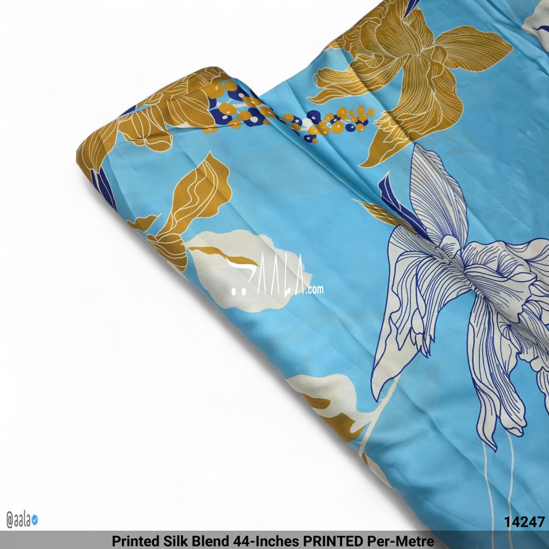 Printed Silk Blend 44-Inches PRINTED Per-Metre #14247