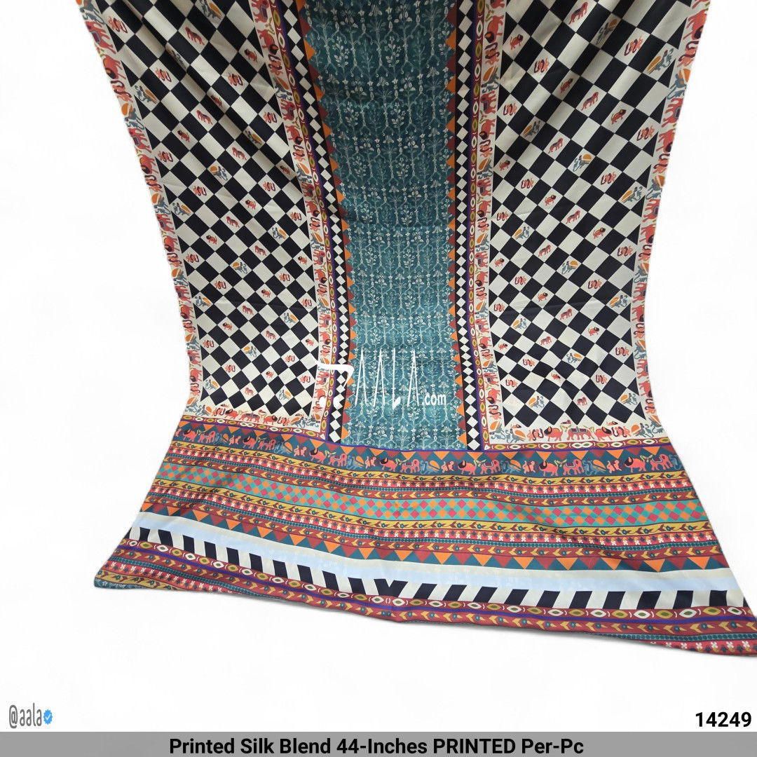 Printed Silk Blend 44-Inches PRINTED Per-Pc #14249