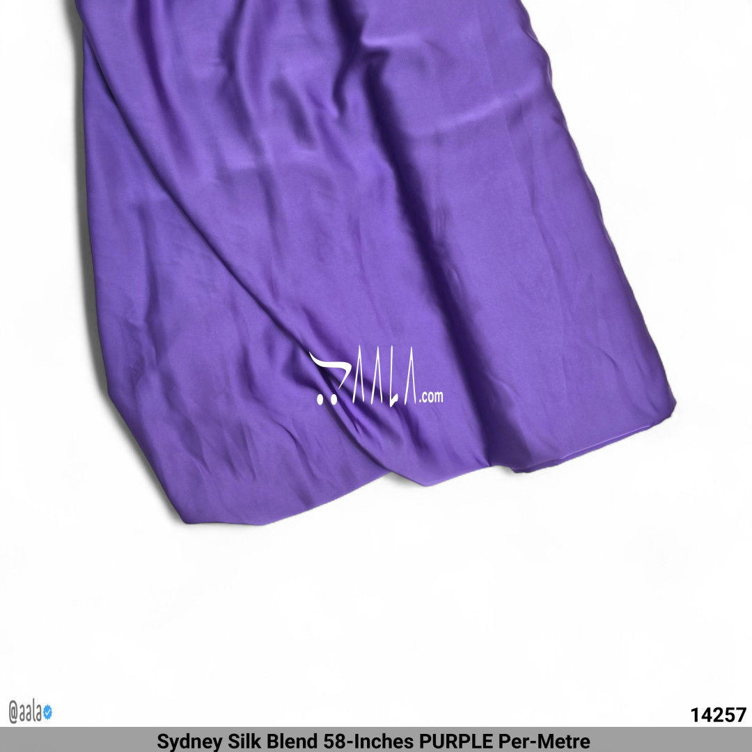 Sydney Silk Blend 58-Inches PURPLE Per-Metre #14257