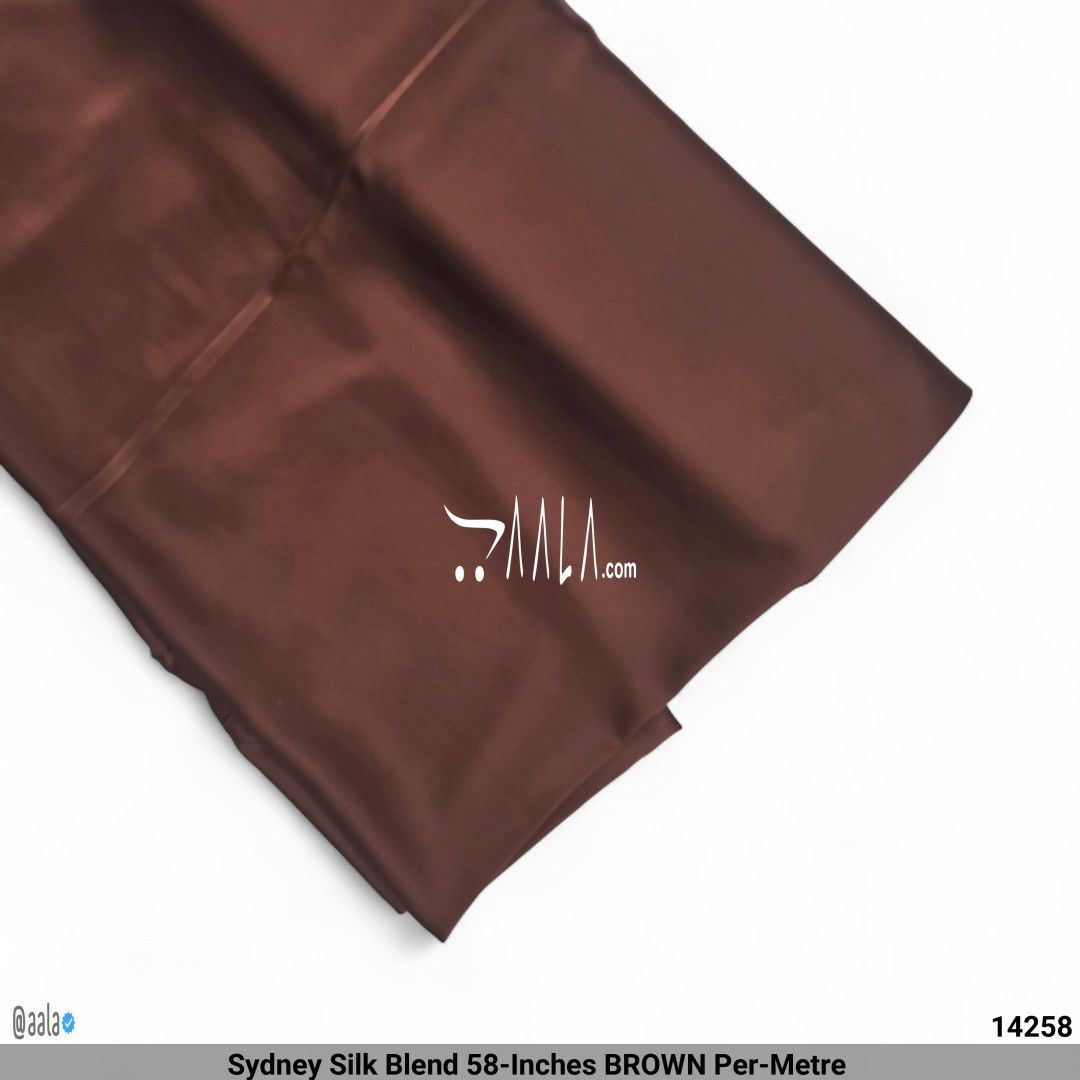 Sydney Silk Blend 58-Inches BROWN Per-Metre #14258