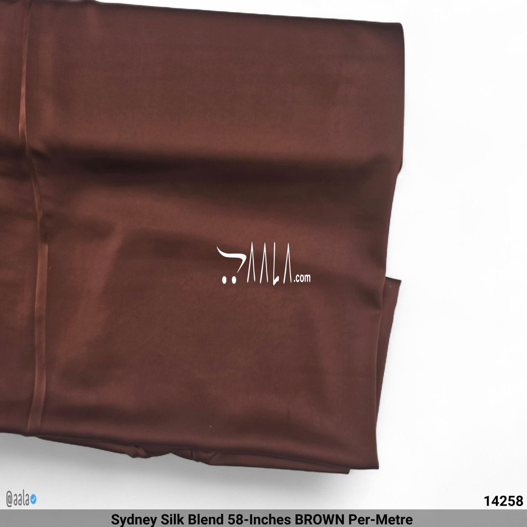 Sydney Silk Blend 58-Inches BROWN Per-Metre #14258