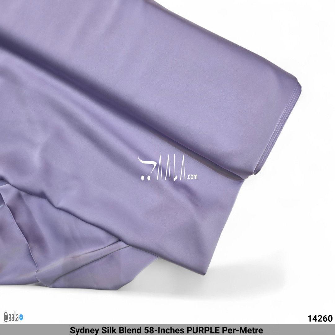 Sydney Silk Blend 58-Inches PURPLE Per-Metre 