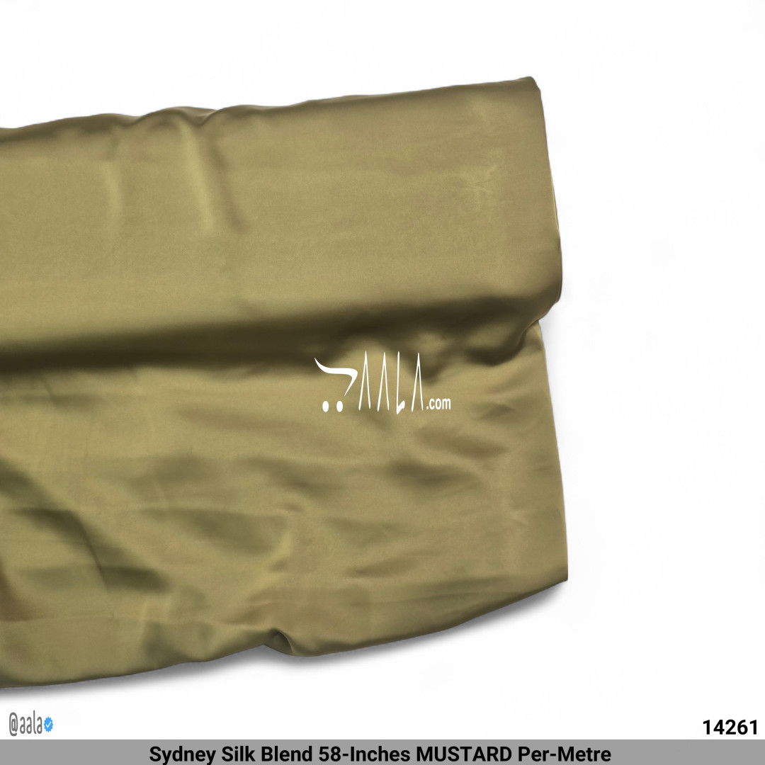 Sydney Silk Blend 58-Inches MUSTARD Per-Metre #14261