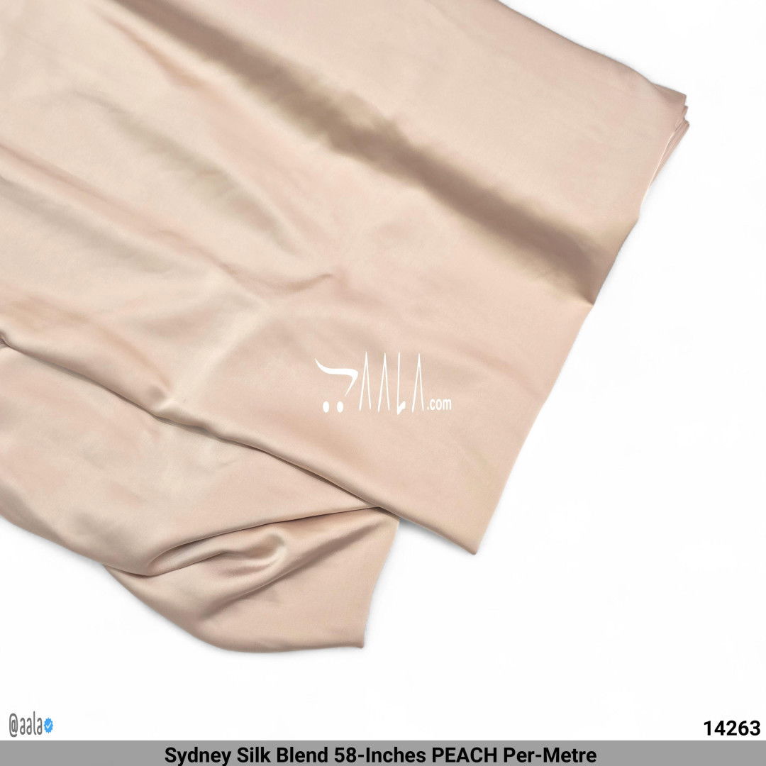Sydney Silk Blend 58-Inches PEACH Per-Metre #14263