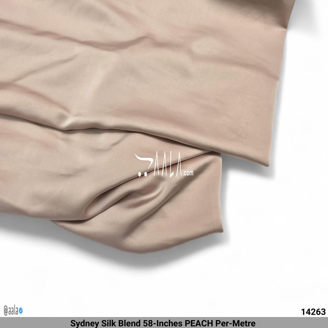 Sydney Silk Blend 58-Inches PEACH Per-Metre #14263