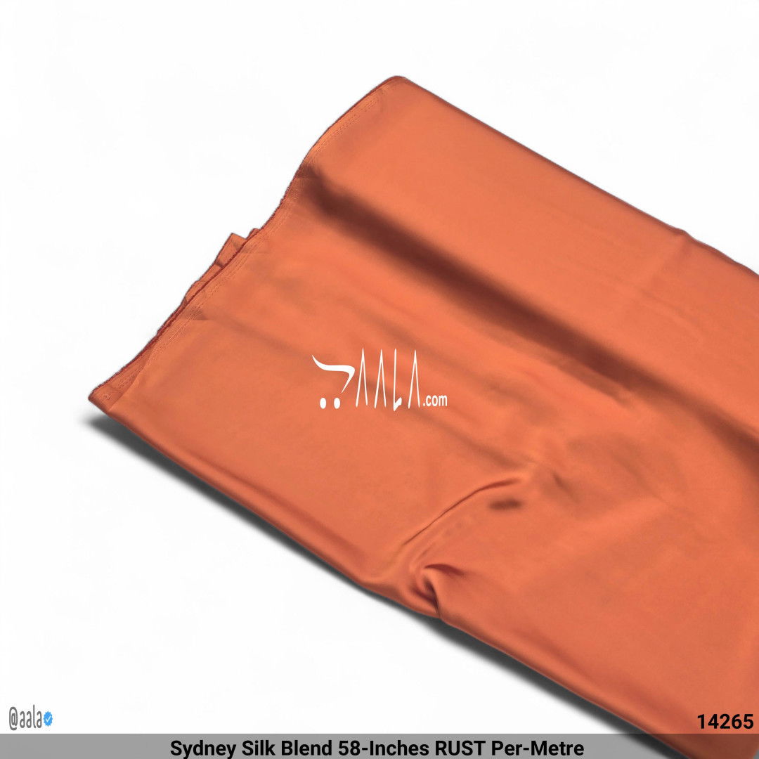 Sydney Silk Blend 58-Inches RUST Per-Metre #14265