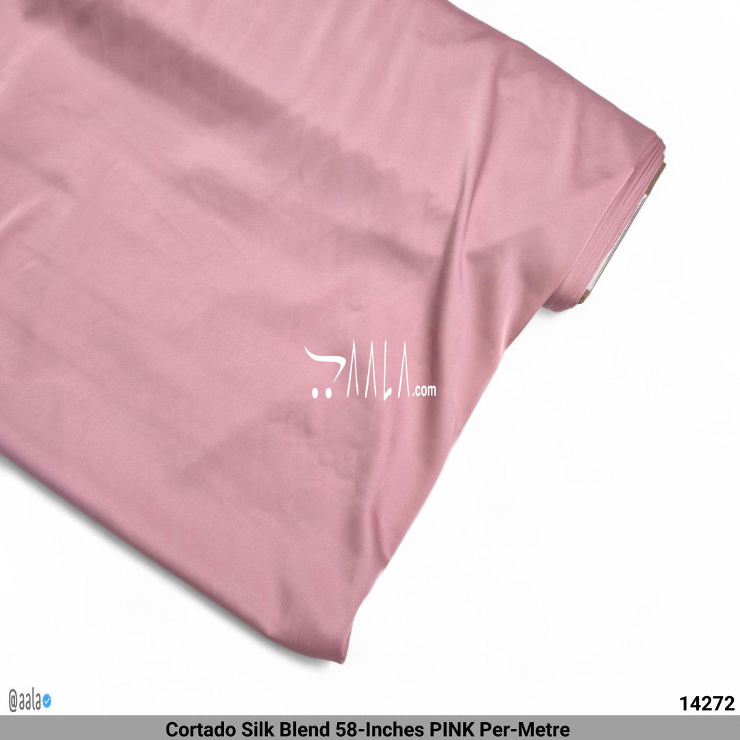 Cortado Silk Blend 58-Inches PINK Per-Metre #14272