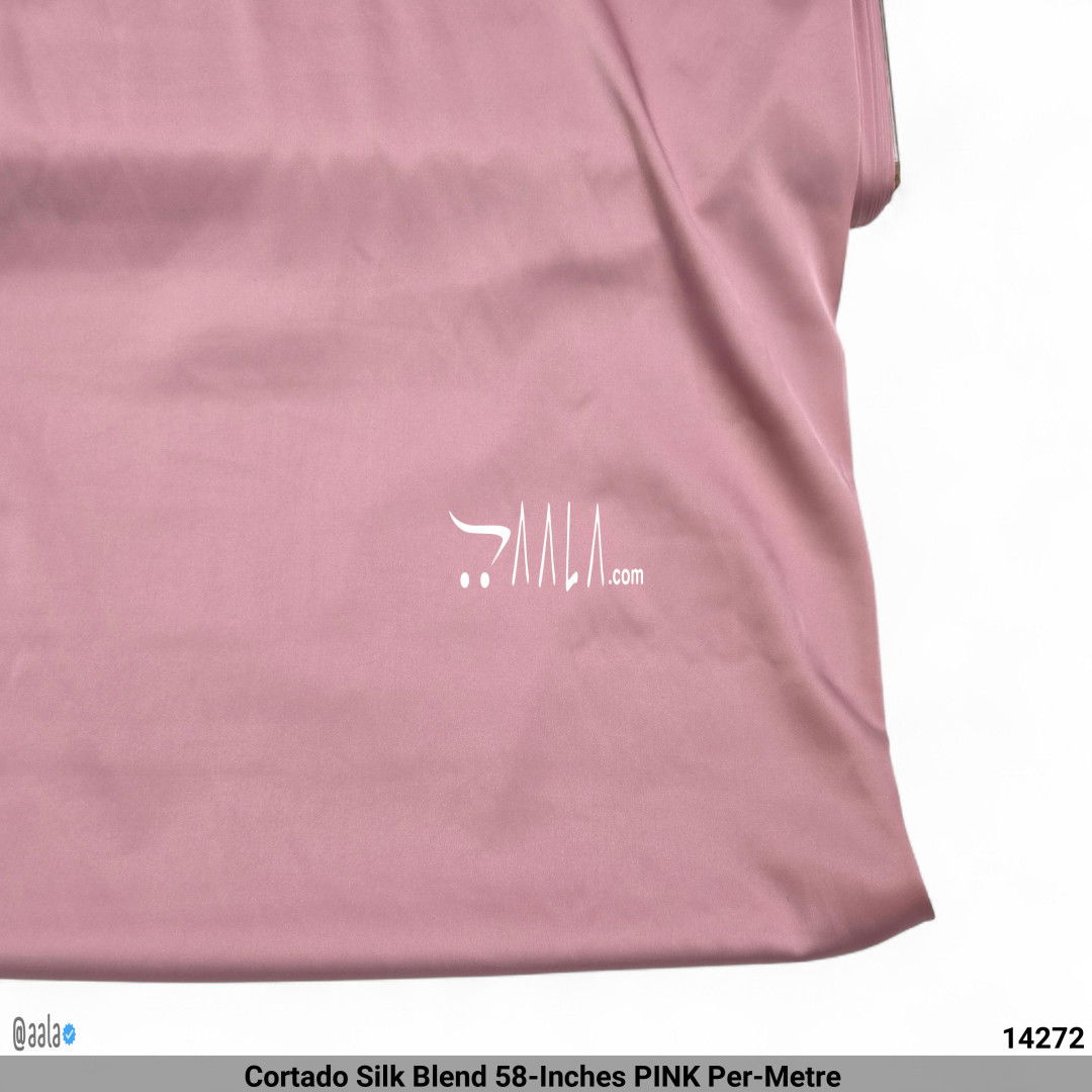 Cortado Silk Blend 58-Inches PINK Per-Metre #14272