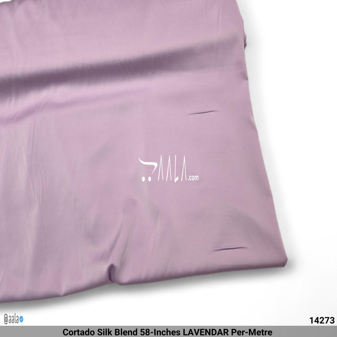 Cortado Silk Blend 58-Inches LAVENDAR Per-Metre #14273