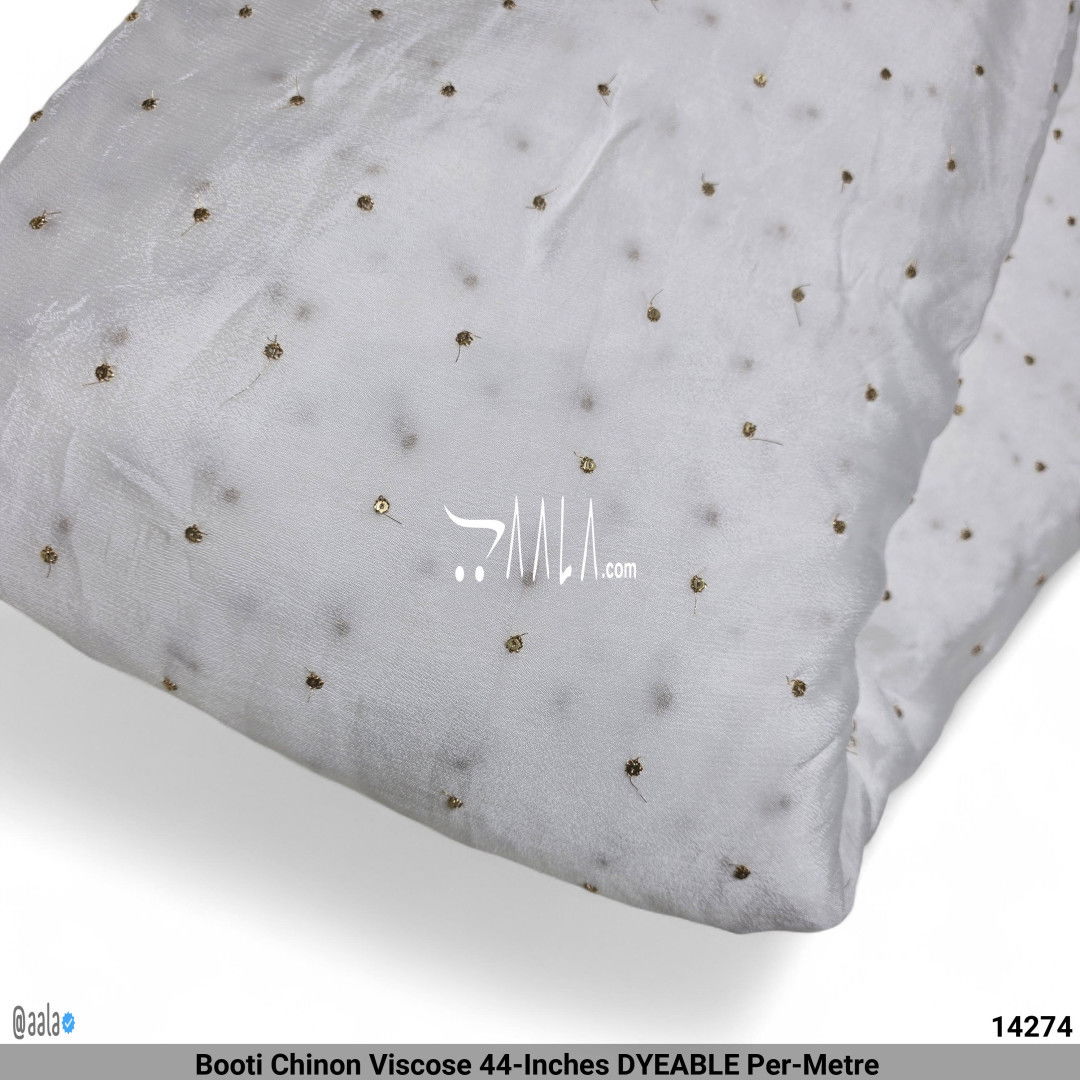 Booti Chinon Viscose 44-Inches DYEABLE Per-Metre #14274