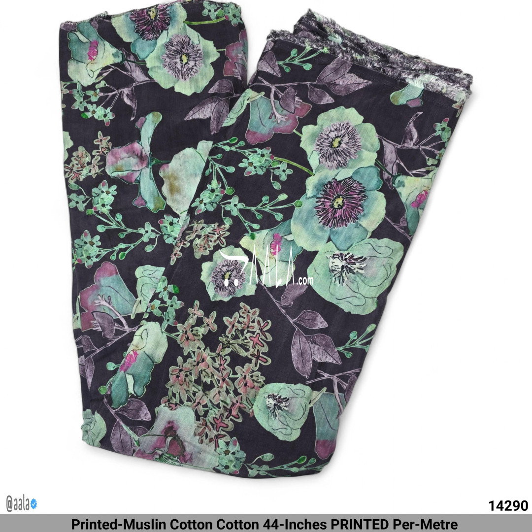 Printed-Muslin Cotton Cotton 44-Inches PRINTED Per-Metre 