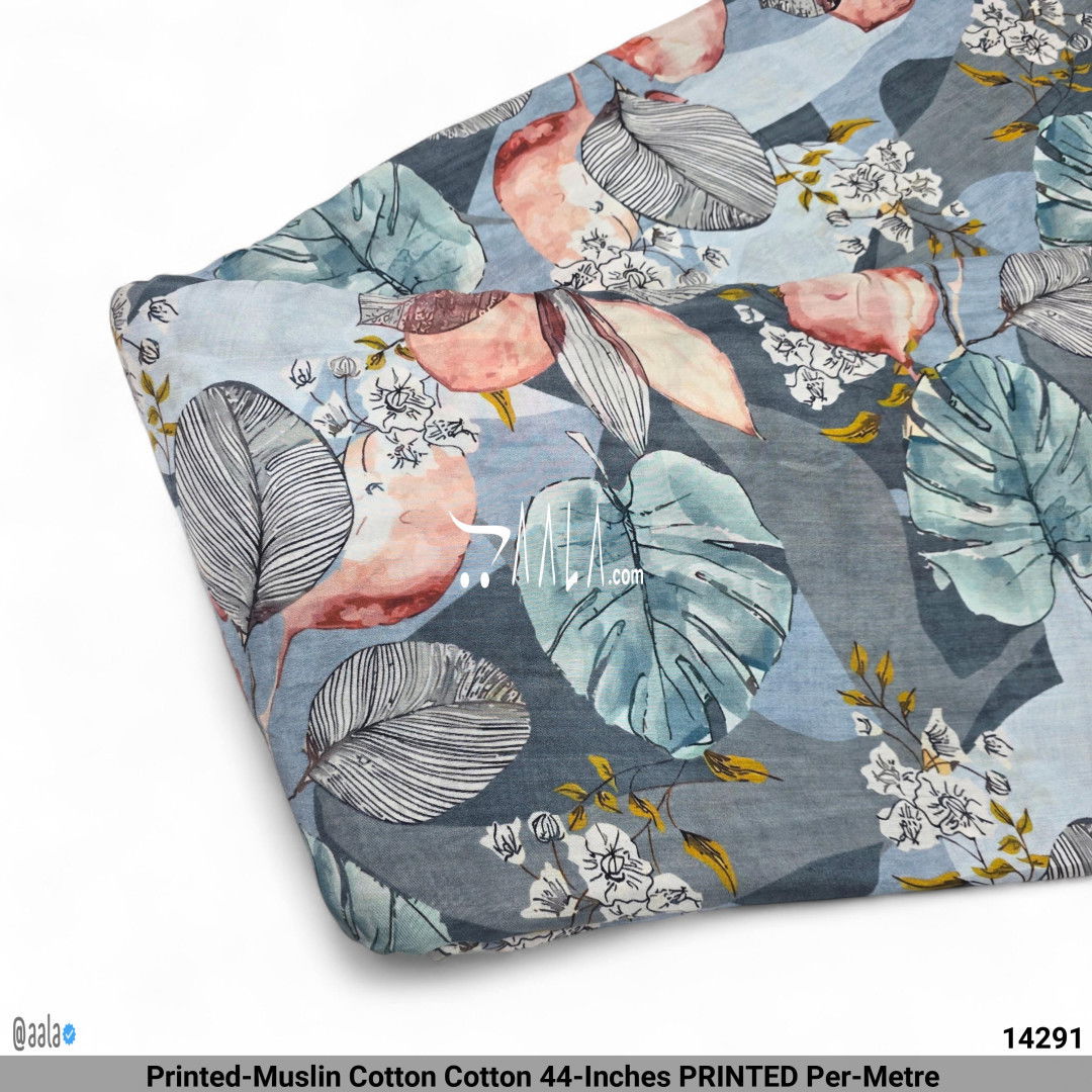 Printed-Muslin Cotton Cotton 44-Inches PRINTED Per-Metre 