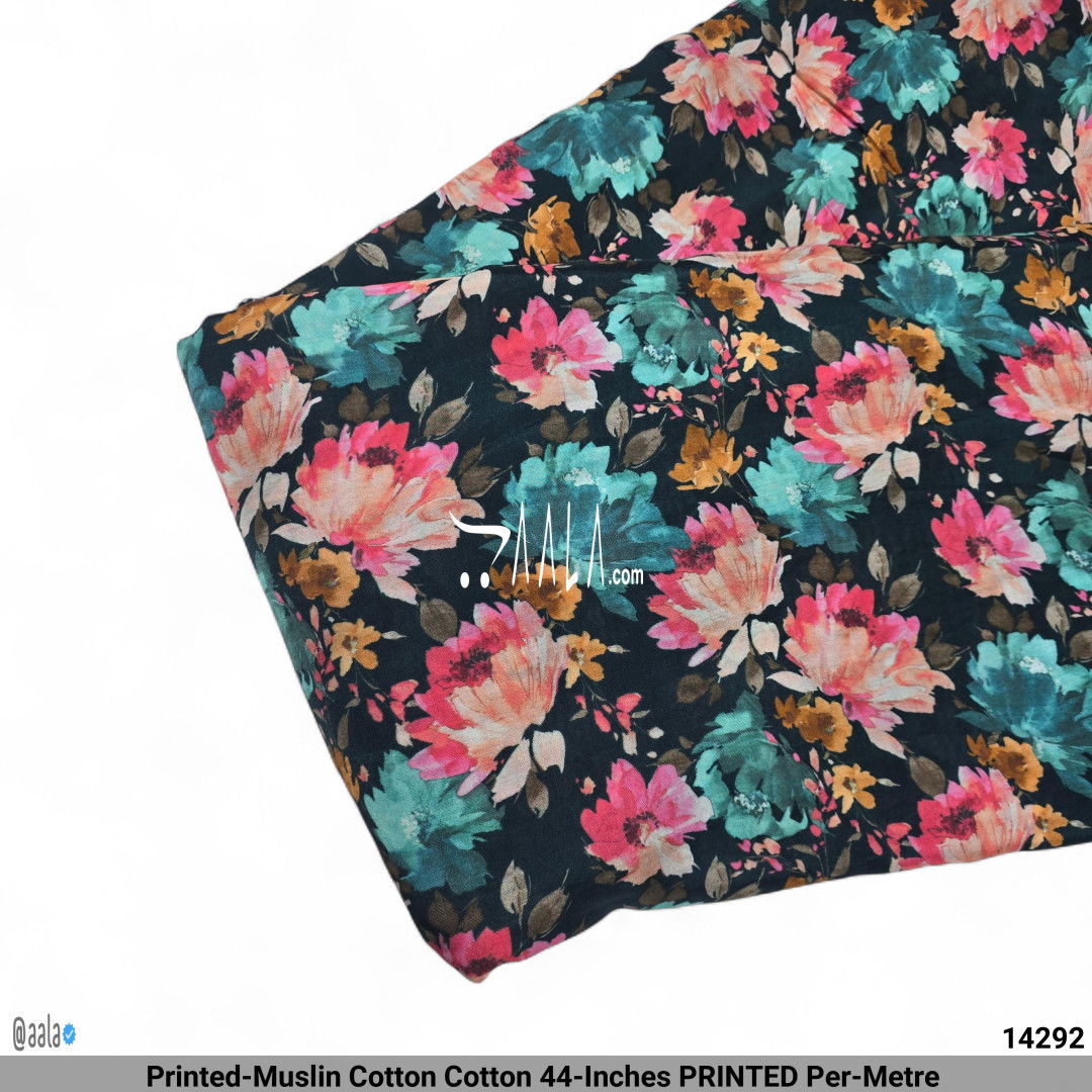 Printed-Muslin Cotton Cotton 44-Inches PRINTED Per-Metre 