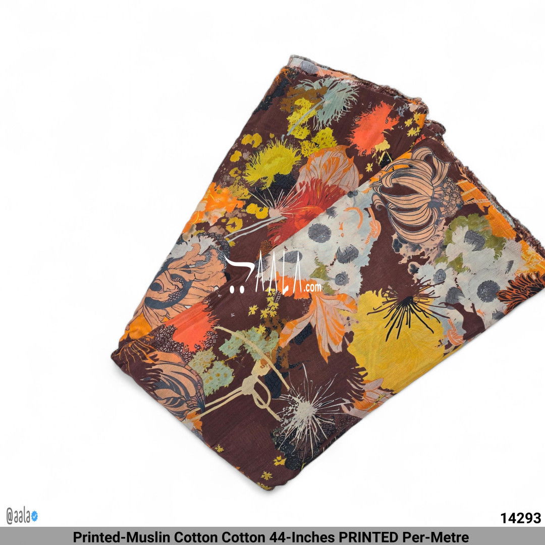 Printed-Muslin Cotton Cotton 44-Inches PRINTED Per-Metre 