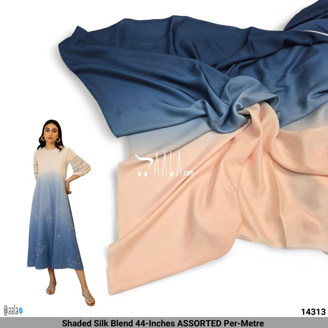 Shaded Silk Blend 44-Inches ASSORTED Per-Metre #14313