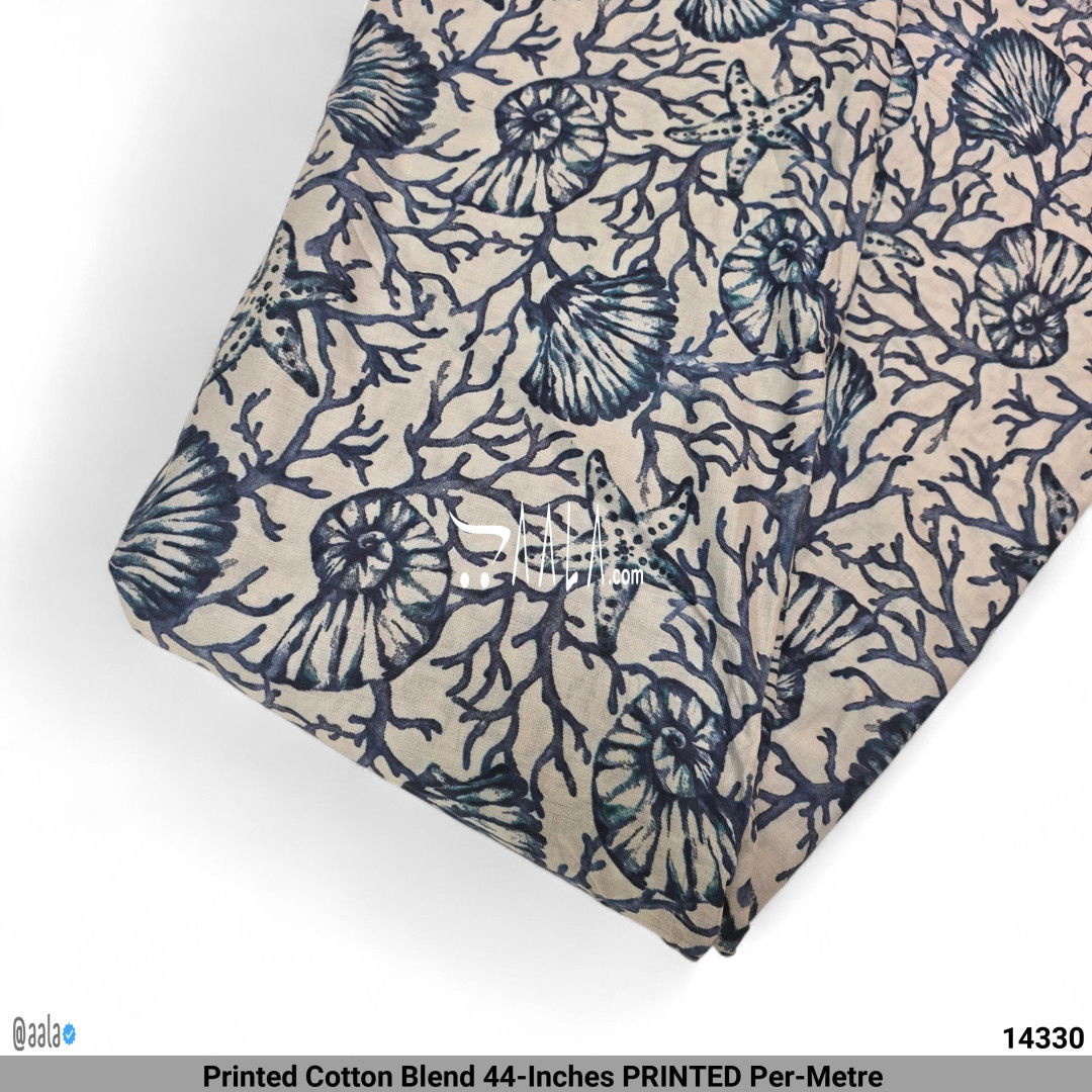 Printed Cotton Blend 44-Inches PRINTED Per-Metre #14330