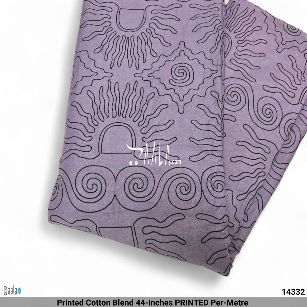 Printed Cotton Blend 44-Inches PRINTED Per-Metre #14332