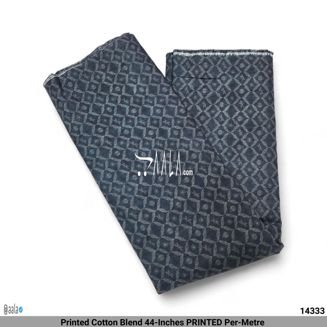 Printed Cotton Blend 44-Inches PRINTED Per-Metre #14333