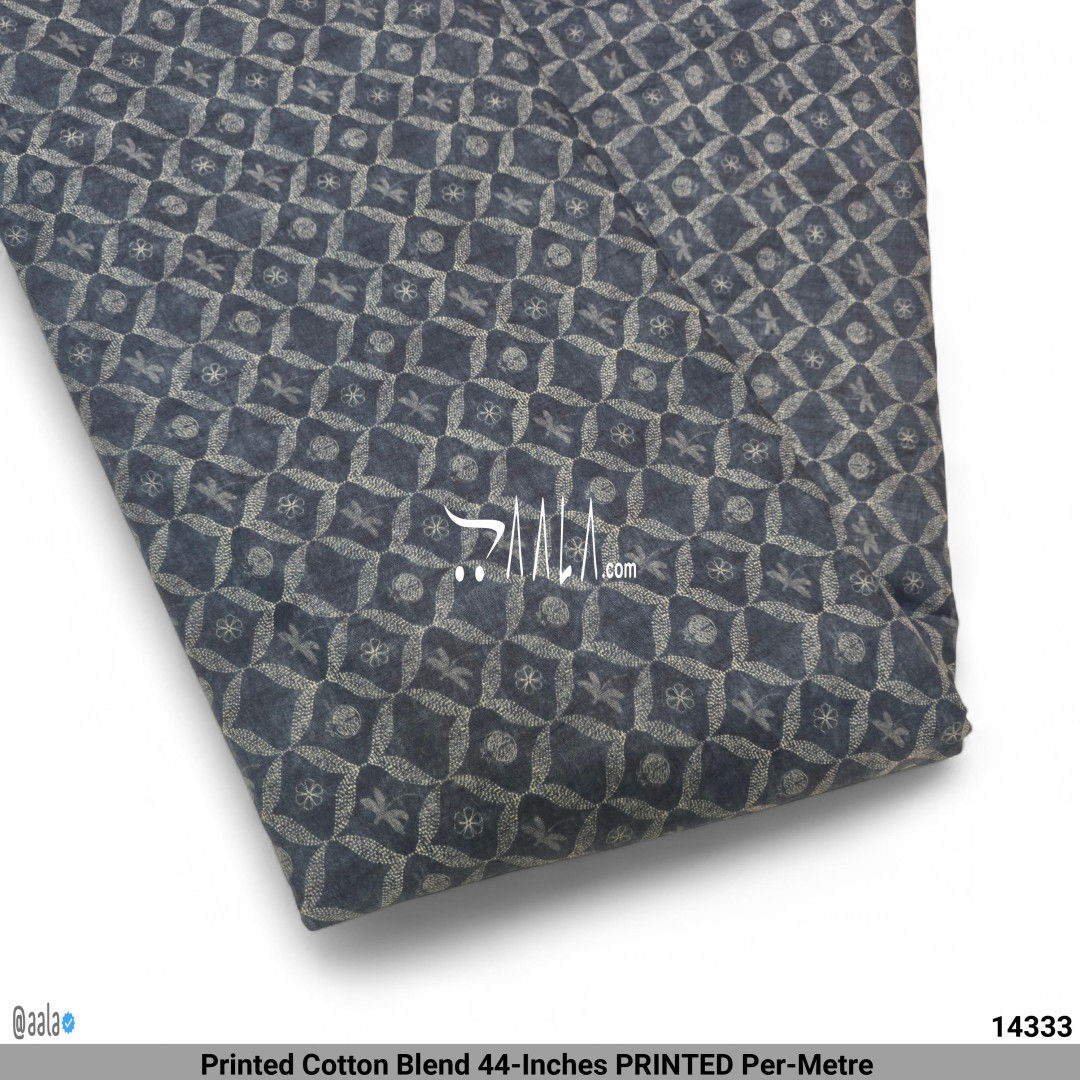 Printed Cotton Blend 44-Inches PRINTED Per-Metre #14333
