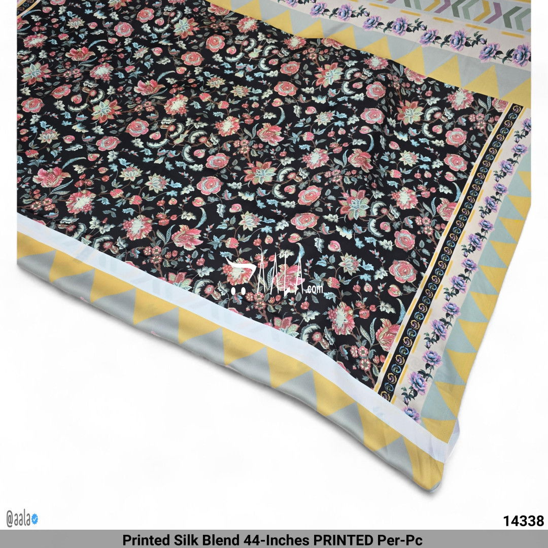 Printed Silk Blend 44-Inches PRINTED Per-Pc #14338