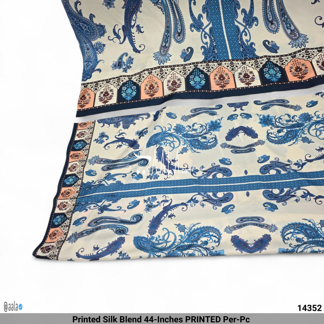 Printed Silk Blend 44-Inches PRINTED Per-Pc #14352