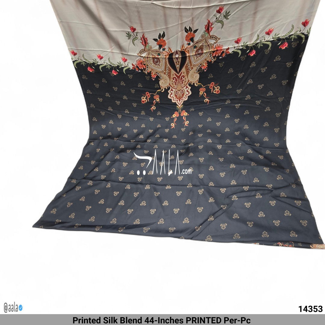 Printed Silk Blend 44-Inches PRINTED Per-Pc #14353