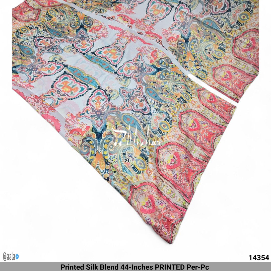 Printed Silk Blend 44-Inches PRINTED Per-Pc #14354