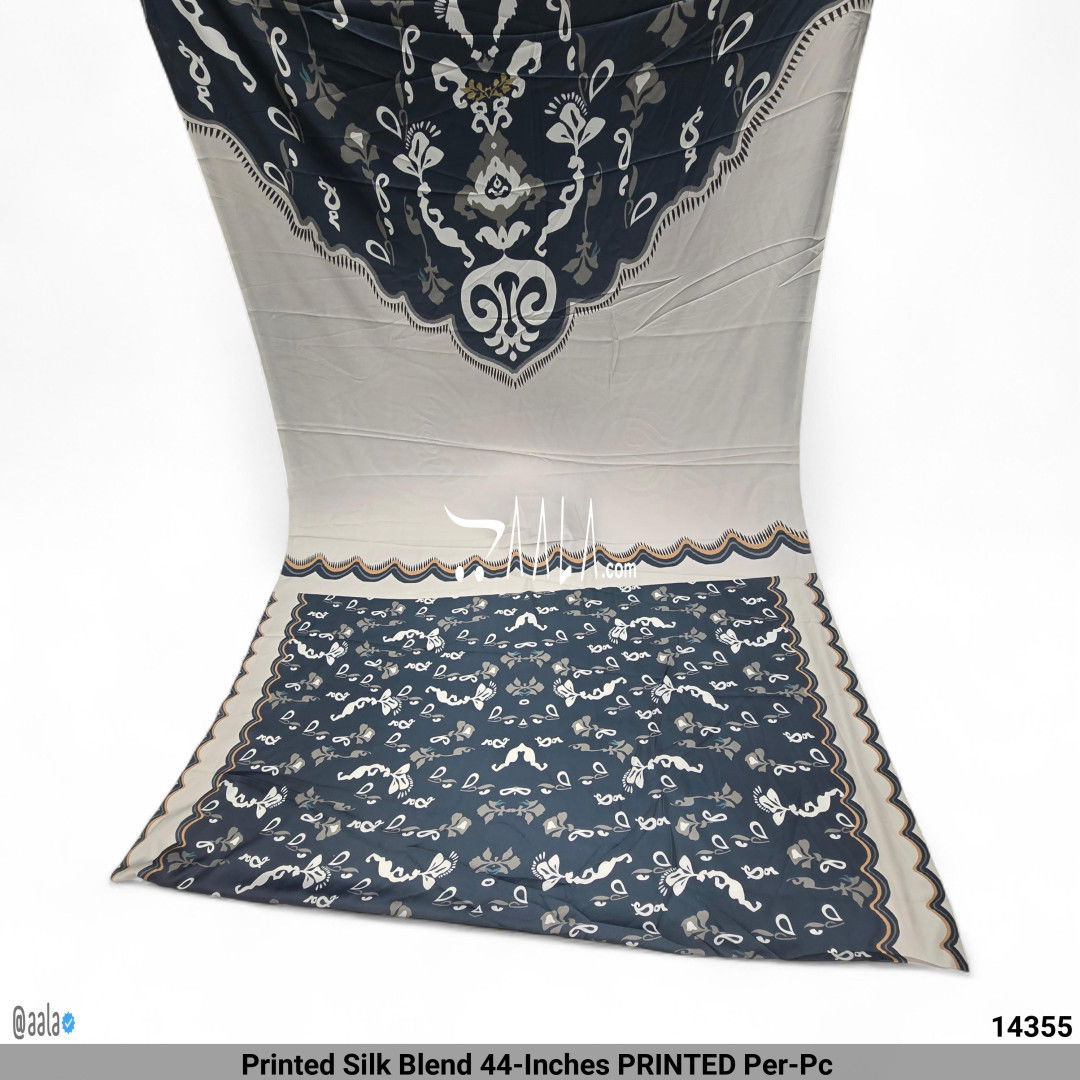 Printed Silk Blend 44-Inches PRINTED Per-Pc #14355