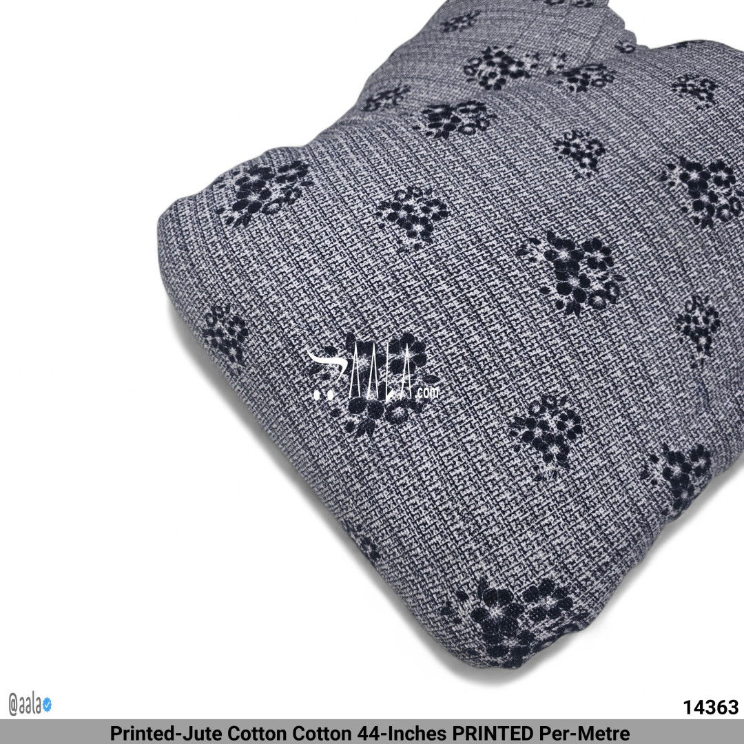 Printed-Jute Cotton Cotton 44-Inches PRINTED Per-Metre #14363