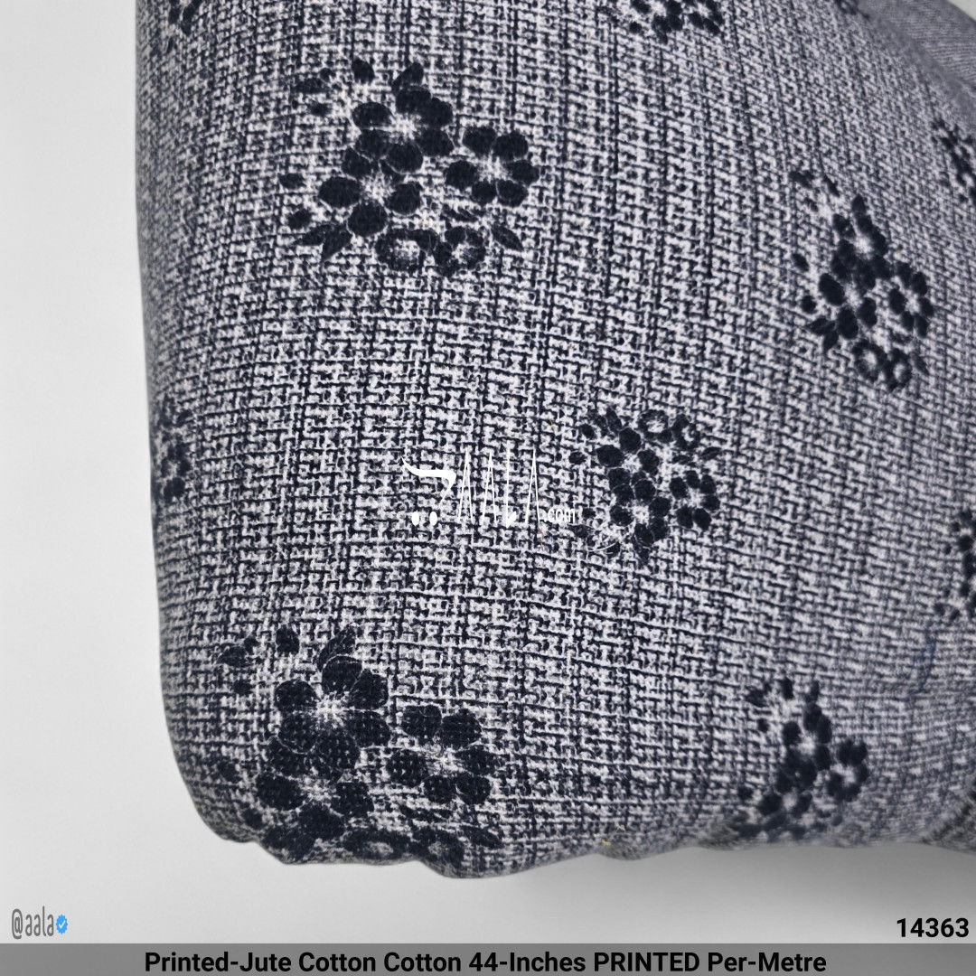 Printed-Jute Cotton Cotton 44-Inches PRINTED Per-Metre #14363