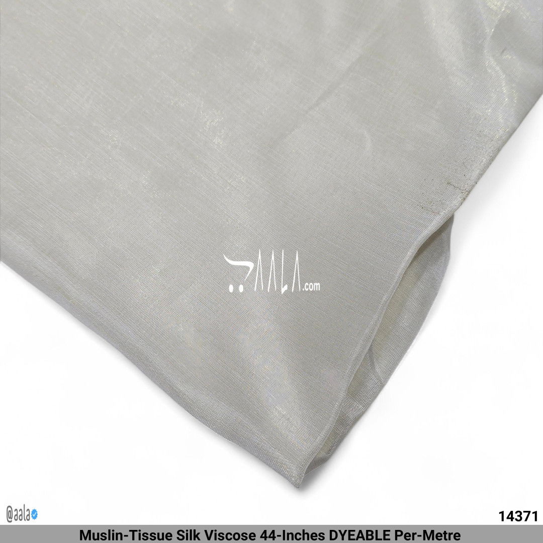 Muslin-Tissue Silk Viscose 44-Inches DYEABLE Per-Metre #14371