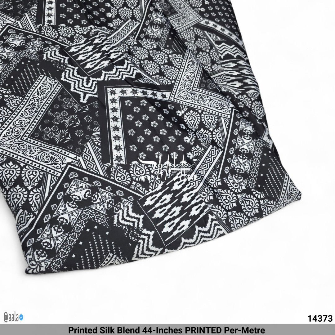 Printed Silk Blend 44-Inches PRINTED Per-Metre #14373