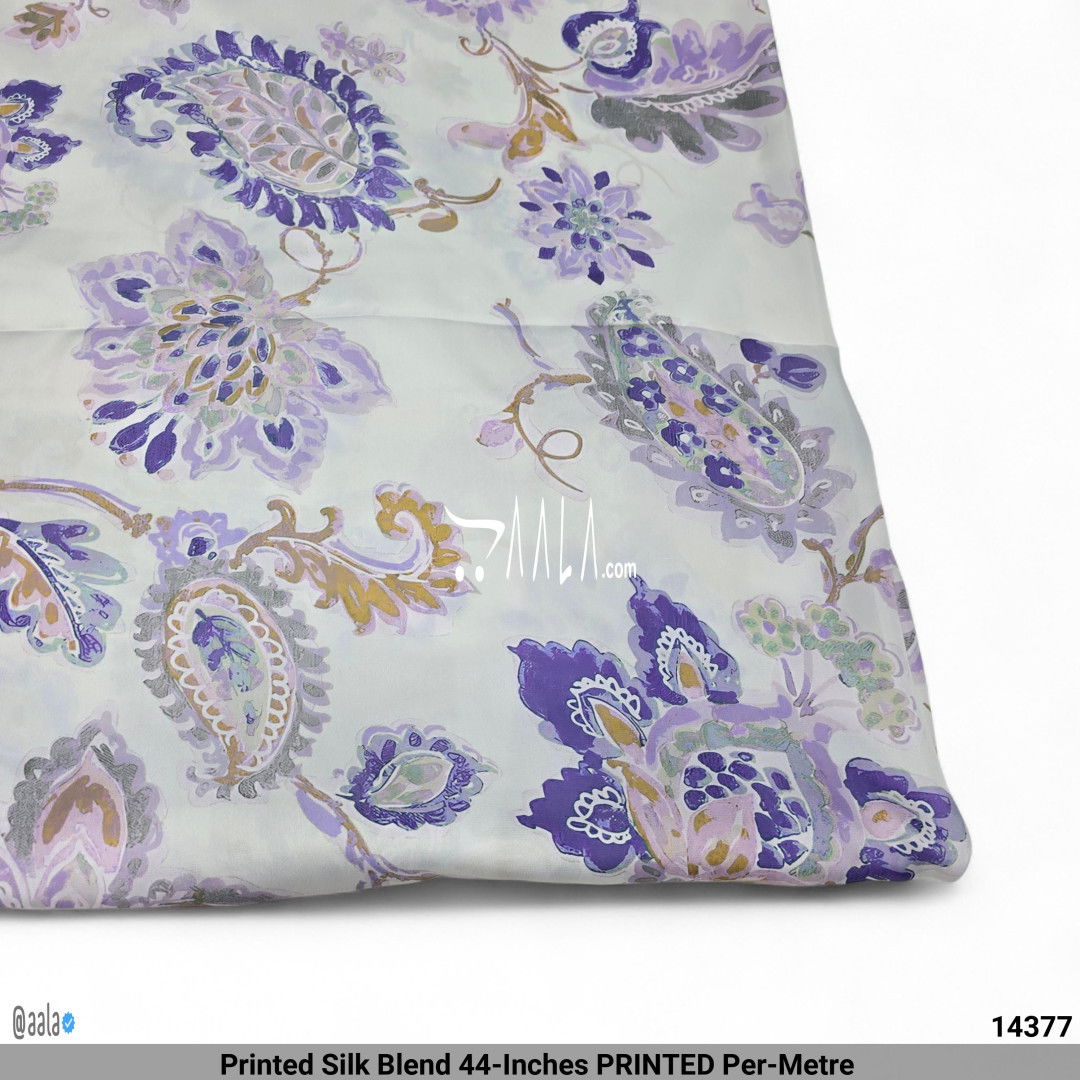Printed Silk Blend 44-Inches PRINTED Per-Metre #14377