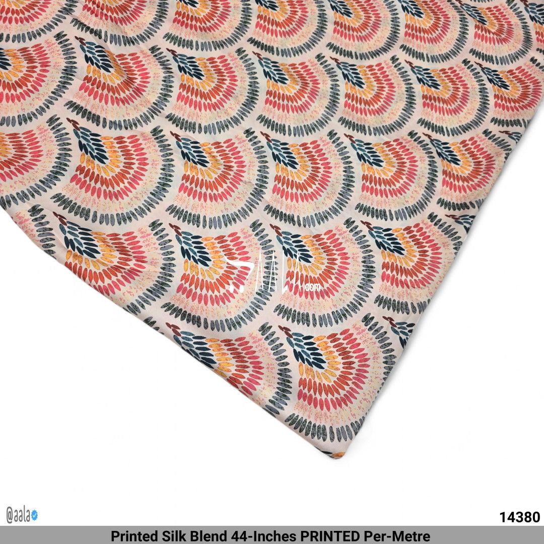 Printed Silk Blend 44-Inches PRINTED Per-Metre #14380