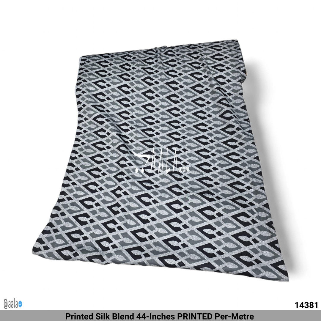 Printed Silk Blend 44-Inches PRINTED Per-Metre #14381