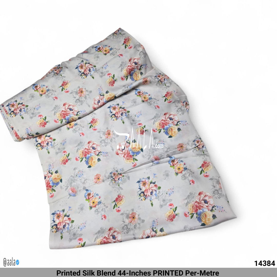 Printed Silk Blend 44-Inches PRINTED Per-Metre #14384