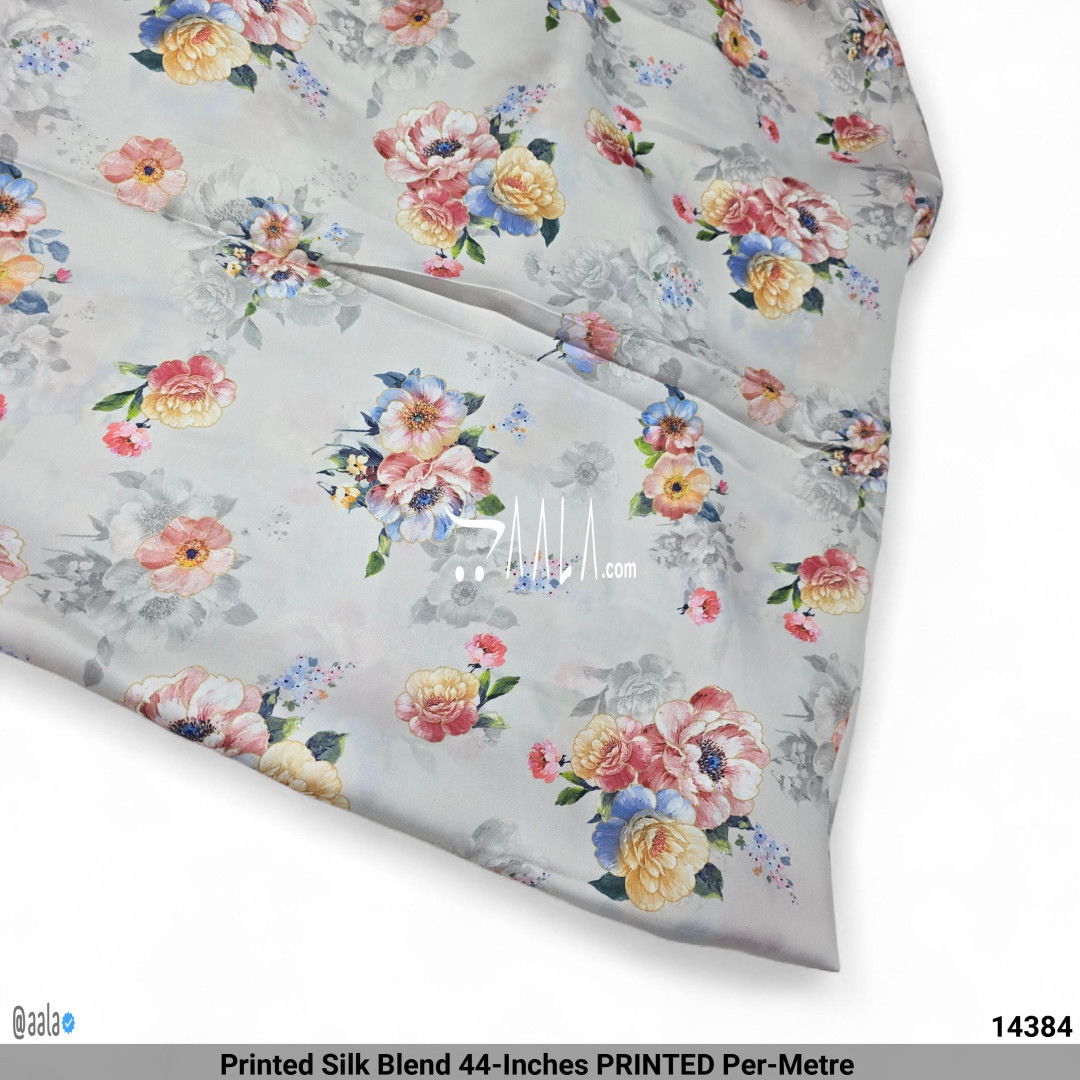 Printed Silk Blend 44-Inches PRINTED Per-Metre #14384