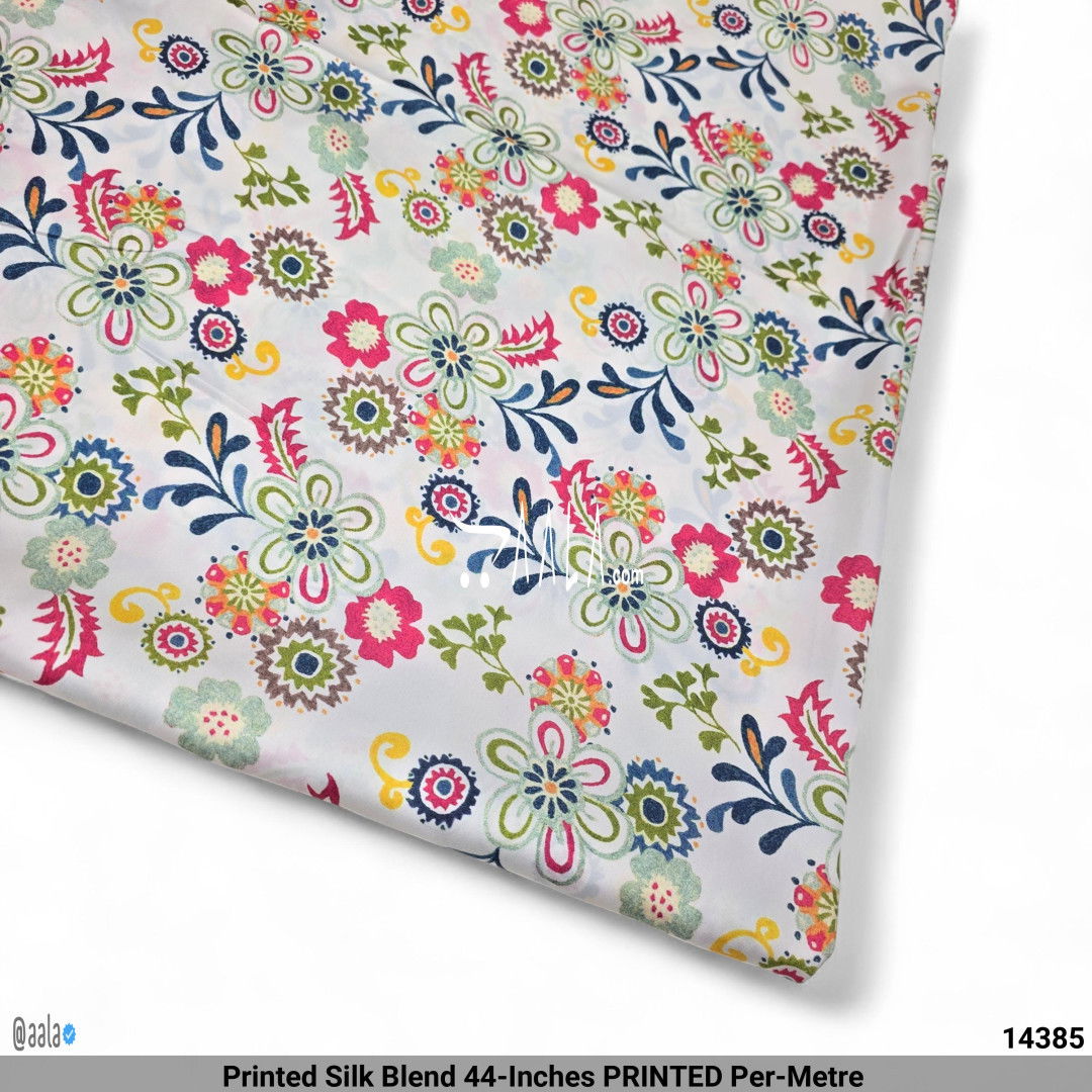 Printed Silk Blend 44-Inches PRINTED Per-Metre #14385