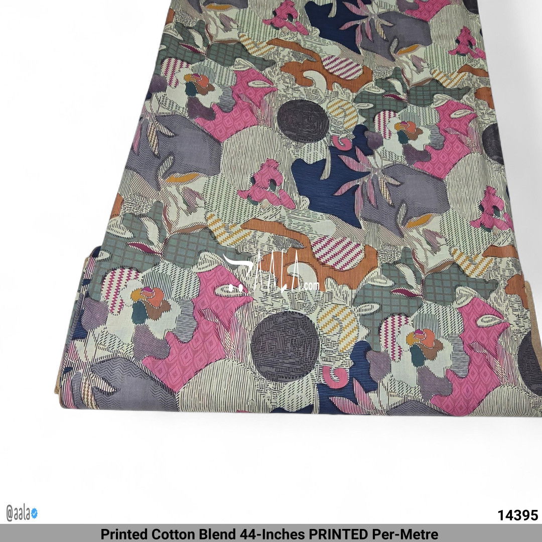 Printed Cotton Blend 44-Inches PRINTED Per-Metre #14395